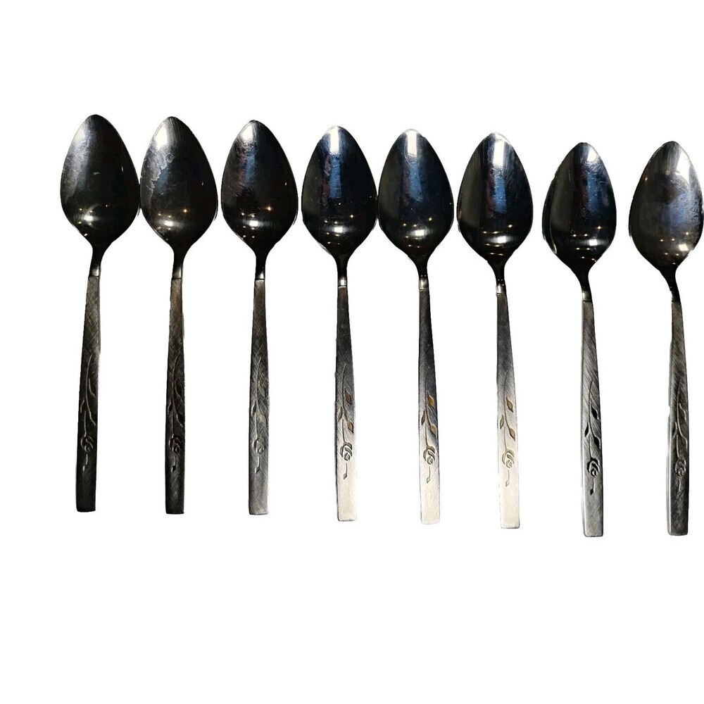 Oneida Oneidacraft Deluxe Lasting Rose 29 Forks Knives Spoons Stainless Flatware - Picture 3 of 15